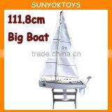 111.8cm Big Rc Sailing Boat; 1:25 rc Sailboat