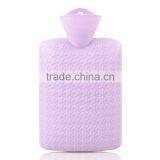 BS Standard PVC Hot-water Bottle 2L Houndstooth Big Purple