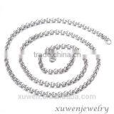 Fashion Rolo Shape Stainless Steel Long Thin Chain Necklace