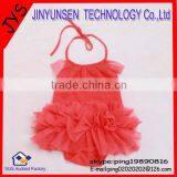 Red Organic Baby Onesie for Girl thumbnail-1