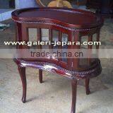 Antique Reproduction Furniture - Mahogany Furniture - Baroque Furniture With Glass thumbnail-1