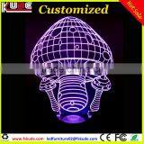 Battery Operated 3D Light/USB Recharge Acrylic Table Lamp With Customized Design thumbnail-6