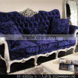 High Density PU Foam Sofas, 1+2+3 Wooden Hand Carving Living Room Sofas thumbnail-4