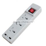 Hot sale in the Middle East 220V-250V 13A PC shell electrical outlet extension usb socket with protection