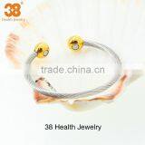 Magnetic Bangle Arthritis Pain Relief Djustable Stainless Steel Bangle thumbnail-3