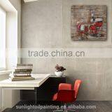 Modren Wine Party MB173 High Quality Handmade Art Wall Still Life Painted on Board Oil Painting thumbnail-1