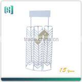 Custom Powder Coat Big Metal Ceramic Floor Tile Display Stand HSX-S0363 thumbnail-1