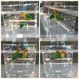 Clear Acrylic Bird Feeder Cage thumbnail-1