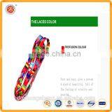 2016 Custom Hot Style Custom Logo Shoelace Charms Polyester Elastic Flat Mini Shoelace thumbnail-3