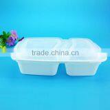 PP Disposable Plastic Food Container 2 Compartment Meal Prep Containers thumbnail-5