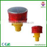 Red Led Flashing Solar Energy Barrier Lamp for Road Safety thumbnail-1