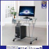 White Glass Computer Desk Design MGD-1022S thumbnail-1