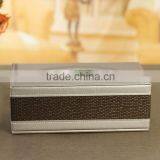 Wholesale European Tissue Boxes, Luxury Leather Silver Tissue Box thumbnail-3