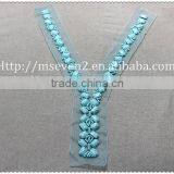 Wholesales Fancy Acrylic Beaded Collar Garment Accessories Ladies Fashion Beaded Neck Lace Collar Trim thumbnail-5