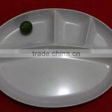Malaysia Made Melamine 4 Compartments Oval Food Plate thumbnail-1