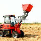 EVERUN Brand ER08 CE Certificated Articulated Small Loader for Farm and Argriculture With Pallet Forks/Palletengabel thumbnail-1