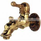 Funnel Handle1/2" Brass Faucet , Dragon Brass Bibcock for Garden, Animal Shape Indoor Faucet, < SGB5201> thumbnail-1