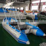 15.46ft 4.7m Aluminum Floor Inflatable Fishing Boat thumbnail-1