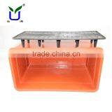 Rectangular Plastic Trough Self-watering Flower Pots With Black Drain Board thumbnail-2