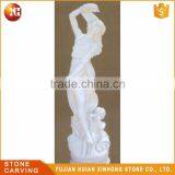 Elegant Woman And Kid Dance Marble Statue Carving thumbnail-1