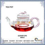 Clear Borosilicate Glass Tea Pot TP089-3PK thumbnail-1