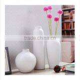 Elegant Design With Best Price Pure White Porcelain Vase Set thumbnail-1