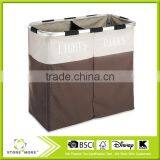 Lavish Home Foldable Double Laundry Hamper thumbnail-2