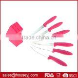 6 Pcs Stainless Steel Steak Knife Set With Knife Block thumbnail-3