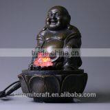 Resin Laughing Buddha Statue Laughing Buddha Water Fountain thumbnail-2