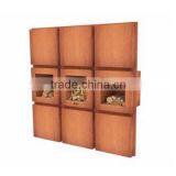 FO-9F06 Square Large Corten Steel Fire Pits For Outdoor Decoration thumbnail-1