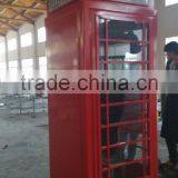 Freestanding Metal Public Antique Telephone Booth for Sale thumbnail-3