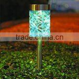 12pk Stainless Steel Solar Deco Garden Lawn LED Path Light thumbnail-4