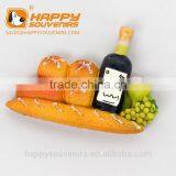 Custom Design French Bread Shape 3D Resin Fridge Magnet thumbnail-3