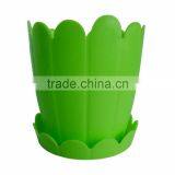 Green Plastic Plant Flower Pot thumbnail-1