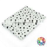 White Black Stars Printed Woven Cotton Fabric Size 100 x 150cm thumbnail-1