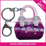 2016 Fashion Personality Cerative Design Handbag Shape Purple Plastic Keychain