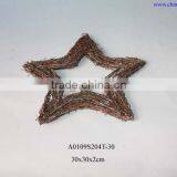Natural 8" Willow Star for Christmas Decoration thumbnail-1