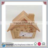 House Type Handmade and Solid Wood Material Wooden Money Box thumbnail-1