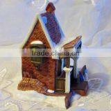 Small Snow Cottage Heritage Village, Table Decor Small Village thumbnail-2