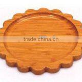 Flower Shape ROUND WOODEN/BAMBOO PLATE Tray thumbnail-1