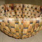 Round Natural Waterhyacinth / Rattan Hanging Flower Basket thumbnail-1