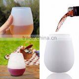 Silicone Wine Glasses Foldable Silicone Beer Cups Stemless Beer Whiskey Cup thumbnail-3