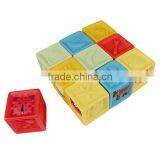 Baby Learning Blocks Set Baby Blocks Toys Non-toxic Soft Plastic Cartoon Cube Building Blocks Children Educational Toy thumbnail-3