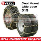 31'S Square Link Wide Base/Dual Mount Truck Tire Chain thumbnail-1