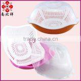 Square Plastic Strainer With Tray and Cover thumbnail-1