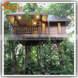 China Factory Manufacture Make Artificial Fiber Glass Tree House thumbnail-1