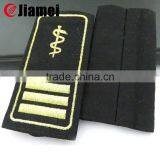 Jiamei Factory OEM Denim Fabric Sew on Embroidery Epaulette