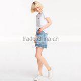 Lovely Heart Pattern Design Custom Printing 100% Cotton Custom O Neck Women White t Shirt thumbnail-4