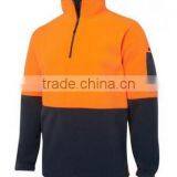 100% POLYESTER 280GSM SAFETY PULLOVER Hi VIS POLAR FLEECE JACKET thumbnail-3
