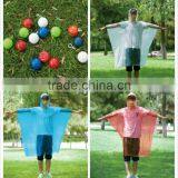 Yellow Waterproof Kids Raincoat/rain Poncho With Hood and Print thumbnail-1